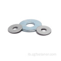 ISO 7093 Zinc Plain grouss Wäschmëttel grouss flaach Washer